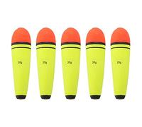 ljhnba 5Pcs / pack Multi-sizes EVA Foam Fishing Floats and Bobbers Slip Corks Fishing Bobber Float Buoy Bobbers Slip Floaters