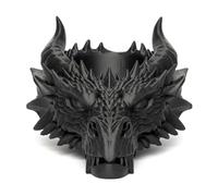 ljhnba Artistic 3D Printed Dragon Head Holder and Jewelry Tray for Modern Home Decor Decorative Tray for Jewelry