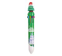 ljhnba Christmas Ballpoint Pen 10-in-1 Retractable Multicolor for Kid Calss Reward Party Favor Multicolor Multi-in-one Cartoon