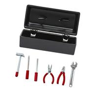 ljhnba Exquisite Miniature Tool Miniature Scene Model Work Tool Set for Dollhouses Decor and Realistic Setup Dollhouses Toolbox
