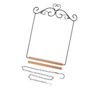 ljhnba Handcrafts Hummingbird Resting Swing Perch Stand for Outdoor Use with Metal Frame Hanging Chain Bird Watching Resting Bird Perch
