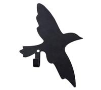 ljhnba Practical Black Bird Hook Easy to Installation Hanger Space Saving Storage Solution for Keys Hats and Coat Bird Molded Wall Hook