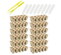 ljhnba Professional 10 Cell Plant Propagation Set Germination Peat Pots Container Ideal for Indoor Outdoor Gardening Projects Gardening Plantlet Tray