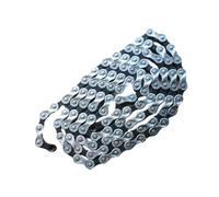 LJHTRZAQ Compatible for KMC E9 9-Speed Bike Chain, Silver-Grey 106L with Magic Buckle, Universal for Road, MTB & E-Bikes