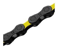 LJHTRZAQ Compatible for Shimano Sram Bikes KMC DLC 12 Speed Chain - Carbon Diamond Ultralight 126L 1/2" x11/128 Blue Green Yellow(Black-yellow)