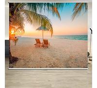 LJHU Roller Blinds Dusk& Beach Patterned Roller Blinds with Fittings, Thick Roller up for Bedroom/Hotel/Office, 60/70/80/90/100/110/120/130/140 Cm Width (Size : 90cmx100cm/35.4inx39.4in)