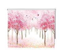 LJHU Roller Blinds Fancy Cherry Blossoms Roller Blind with Fittings, Reduce Noise Sturdy Roller Shades, Roller up for Living Room/Restaurant/Bedroom (Size : 140cmx100cm/55.1inx39.4in)