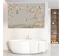 LJHU Roller Blinds Peach Blossom Roller Blind with Fittings, Easy to Clean Day& Night Roller up, Waterproof Pull Down Curtains for Bedroom/Hotel/Bathroom (Size : 110cmx140cm/43.3inx55.1in)