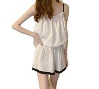 LJIANGD Charming Black Pajama Sets | Comfortable Home Wear
