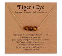 LJIANGD Gold Plated Handmade Natural Crystal Healing | Black Tourmaline, Moonstone, Turquoise, Peridot, Carnelian, Citrine, Rose Quartz, Green Aventurine Pendants