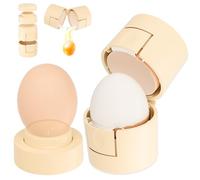 LJIANGD Upgraded 2 in 1 Egg Shell Opener, Hard Boiled Egg Peeler Cracker with Piercer, Cute Egg Separator for Raw Eggs, Home Kitchen Gadgets Tool, 1 Pack