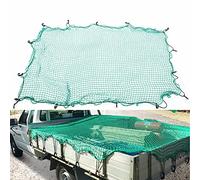 LJIANW Safety Net Heavy Duty Cargo Net, Truck Bed Nets Stretches For Rooftop Cargo Carrier With 15 Pcs Clip Carabiners For Truck Trailer Boat (Color : Green, Size : 2x3m)