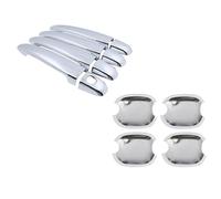 LJICUVDS Car Outer Door Handle Cover Compatible with Toyota for Noah NAV1 for Voxy R70 2008 2009 2010 2011 2012 2013 Door Handle Cover Car Accessories Stickers Exterior(Handle Bowl 1 Hole)