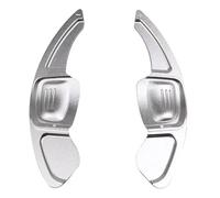 LJICUVDS Paddle shifters Compatible with VW for Tiguan 2017-2018 for Tharu 2017 2018 2019 2020 for Atlas 2018 2019 2020 Aluminum Shifter Paddle Extension(Silver)