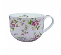 LJIMICAORO Large 24oz Coffee Cups Soup Mugs with Handles Traditional Large Cup Large Bone China Coffee Mugs Cup for Soups Cereals