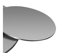 LJISEHG A3 Grade Iron Sheet - 10Cm Diameter Flat & Round Fe Metal Plate, Hobby-Grade Material for Model Building, DIY Crafts & Prototyping(Thickness:0.6mm)