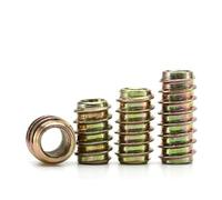 LJISEHG Carbon Steel Wood Insert Nuts - Unheaded Threaded Rivet Nuts Fasteners(10pcs,M6X17mm)