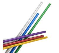 LJISEHG Colorful Carbon Fiber Tubes, 2Pcs 3K Glossy Round Carbon Rods, Lightweight Pure Colored Hollow Pipe, High Strength DIY Accessories for,(Green,5MM*3MM*500MM)