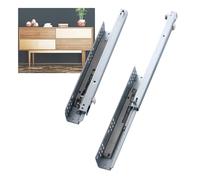 LJISEHG Full Extension Telescoping Sliding Drawer Rails - Heavy Duty Metal Soft Close Tracks for Cabinets and Tool Boxes(12 in/30cm)