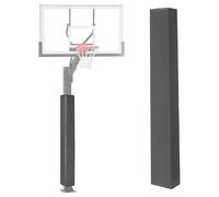 LJISEHG Heavy Duty All-Weather Replacement Pole Padding, Anti-Collision Safety Post Covers, Perfect for Outdoor Basketball Hoop, Football & Volleyball Columns(Grey,6"x8"(15x20cm) pole)