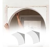 LJISEHG Interior Paintable Arch Half Circle Kit, 2 Pcs Rounded Doorway Arch Kit, Elegant Modern Full Half Circle Top Archs, Perfect for Living Rooms & Bedrooms Decor(23 * 23 * 23cm)