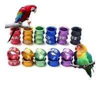 LJISEHG Mixed-Color Numbered Pigeon Anklets - Open Ring Bird Leg Straps for Pigeon Identification(Mixed Colors4.0mm,100pc)