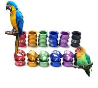 LJISEHG Multi-Color Numbered Bird Leg Rings - Clip-On Foot Bands for Pigeons Parrots & Chicks Identification(Mixed Colors4.0mm,150pc)