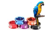 LJISEHG Multi-Color Numbered Bird Leg Rings - Clip-On Foot Bands for Pigeons Parrots & Chicks Identification(Mixed Colors8.0mm,200pc)