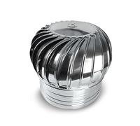 LJISEHG Outdoor Roof Wind Turbine Cap Vent, Stainless Steel Automatic Exhaust, Wind-Driven Flue Ventilator for Home Attic, Chimney & Barn Roof Air Circulation(150 mm (5.9 in))