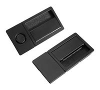 LJISEHG Silent Push-Pull Handleless Magnetic Flush Mount Door Lock - Invisible Zinc Alloy Design - Silver Grey Finish(Black)