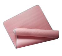LJJ Pilates Mat Edge Protection Non-Slip Yoga Mat, 1.5cm Thick Exercise Mat for Sit-Ups, Planks, Stretching, Push-ups, Home Gym (A bonus carry Straps and backpacks included),Pink-185X90cm