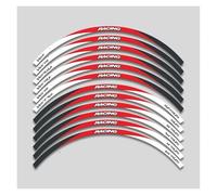 LJJCYL Motorcycle Sticker For K&awasaki 1000 650 Motorcycle Accessories Sticker Wheel Hub Reflective Stripe Rim Decals Set Wheel Stickers(3 style A Red)