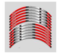LJJCYL Motorcycle Sticker For K&awasaki 1000 650 Motorcycle Accessories Sticker Wheel Hub Reflective Stripe Rim Decals Set Wheel Stickers(1 style A Red)