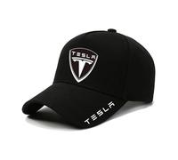 LJJWIW Baseball Cap With Car Logo For Tesla Model 3 5 Y X Roadster Cybertruck,Men'S Women'S Hat Unisex Sunshade Adjustable Caps Trendy Fashion Hats With Buckle,A