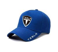 LJJWIW Baseball Cap With Car Logo For Tesla Model 3 5 Y X Roadster Cybertruck,Men'S Women'S Hat Unisex Sunshade Adjustable Caps Trendy Fashion Hats With Buckle,F