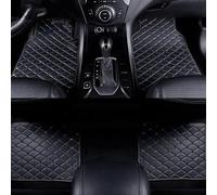 LJJWIW Car Floor Mats for BMW 330e 2021-2023,Leather Tailored Carpets Interior Carpet Non Slip Waterproof Wear Antifouling Not Deformed Accessories,Black-Blue