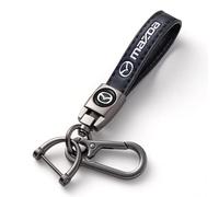 LJJWIW Car Key Rings For Mazda 2 3 6 CX-3 CX-30 CX-5 CX-50 CX-60 CX-7 CX-8 CX-9 MX-5 MX-30,Custom Keyring With Logo,Custom Keyring,Personalised Keychain,Keys Keyfob,New Car Best Gifts Auto Accessory