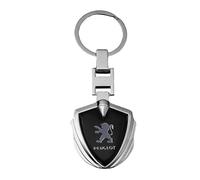 LJJWIW Car Key Rings For Peugeot 2008 II Active/2008 GT/2008 Active Business 2019-2024,Custom Keyring With Logo,Custom Keyring,Personalised Keychain,Keys Keyfob,New Car Best Gifts Auto Accessory