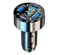 LJJWIW Car Phone Charger for Opel Commodore Corsa Crossland Diplomat Corsa D,Automobile Cigarette Lighter USB Chargers Adapter Splitter Multi Socket Outlet Voltmeter Fast Charging Accessories