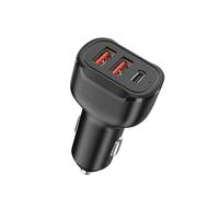 LJJWIW Car Phone Charger for Toyota Yaris Cross,Automobile Cigarette Lighter USB Chargers,Adapter Splitter Multi Socket,Outlet Voltmeter Fast Charging Retractable Accessories,2 USB + 1 PD