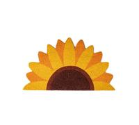 LJJY-KK Fisura - Doormat House Entrance Rainbow Made of Coconut with Pvc Anti-Slip Backing. Original Outdoor Doormat. Hand Painted. Measurements:70 cm x 40 cm, Sunflower, Yellow, 1 * 70 cm (Semic