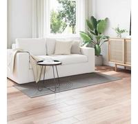 Ljkjelesy Galati Area Rug, Grey, 150 x 80 cm, Polyester, Non-Slip, Washable, Easy Care, for Indoor and Outdoor Use, Durable
