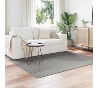 Ljkjelesy Galati Square Area Rug, Grey, 200 x 200 cm, Polyester, Non-Slip, Washable, Easy Care, Suitable for Indoor and Outdoor, Living Room, Hallway, Balcony, Durable Flooring
