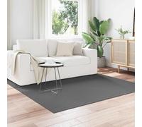 Ljkjelesy Palmeras Area Rug, Anthracite, 200 x 200 cm, Polyester, Non-Slip, Easy Care, Washable, for Indoor and Outdoor Use, Versatile, Suitable for Living Room, Hallway, Balcony