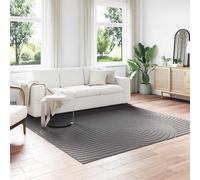 Ljkjelesy Palmeras Area Rug, Anthracite, 240 x 240 cm, Polyester, Non-Slip, Washable, Easy to Clean for Indoor and Outdoor, Suitable for Living Room, Hallway, Balcony, Modern, Durable