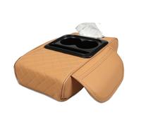 LJLBFB Car Armrest Mat for Toyota 86 II I C-HR+ Camry Solara II Supra V IV, 4-in-1 Multifunctional Car Armrest Cushion, Car Armrest Pad with Cup Holder And 2 Storage Bags,A