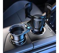 LJLBFB Car Cup Holder for VW Polo, Expander Adapter - 2-in-1 & 4-in-1 Multifunctional Design, 360° Rotatable ABS Plastic Base (Fits 6.5-10cm Holders),A