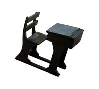Ljmyy 1:12 Scale Miniature School Desk Model With Flipping Top Accessory for Dollhouses Classroom Scene Decoration