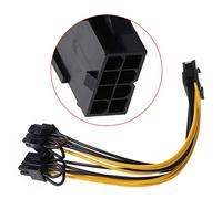 Ljmyy 25cm for Express GPU Line CPU 8pin to 8Pin (6+2pin) PCI-E Graphics Card Power Cable for adapter cable