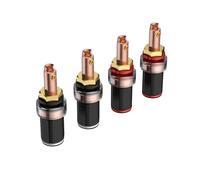 Ljmyy 4Pcs Binding Post for Banana Socket Adapter Plug Terminals Socket Chassis Plug Terminals Binding Posts Binding Posts